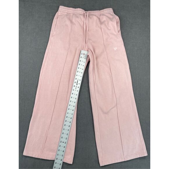 PINK Sweatpants‎ Women L Pink Wide Leg Lounge High Rise Track Pants Athleisure - Picture 5 of 10